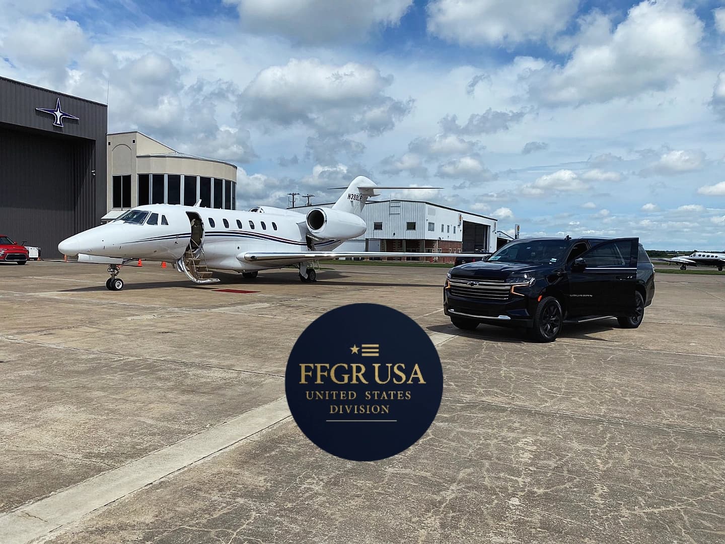 FFGR USA — private jet tarmac luxury transfer